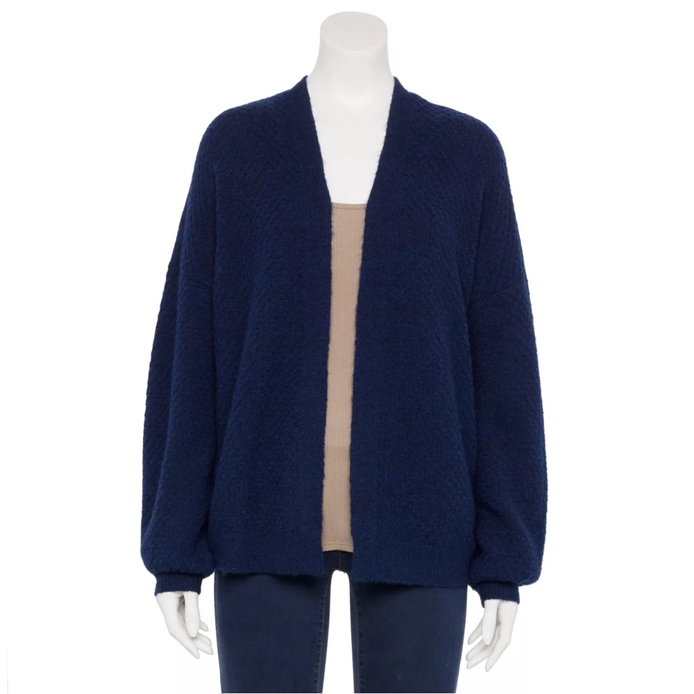 LC Lauren Conrad Deep Blue Women's Cardigan